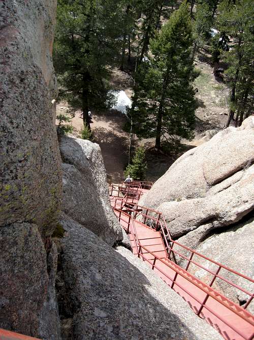 Vertigo on stairs