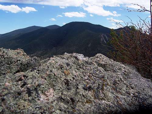 South-southeast to the Puma Hills from Sugarloaf Summit