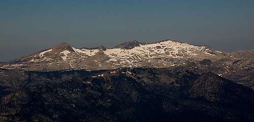 Pyramid Peak, Mt. Agassiz and Mt. Price from Freel Peak
