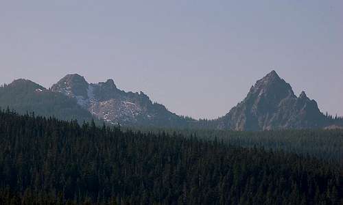 South Mt. Yoran and Mt. Yoran from Odell Lake