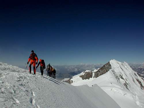 Summit of Parrotspitze 4432m