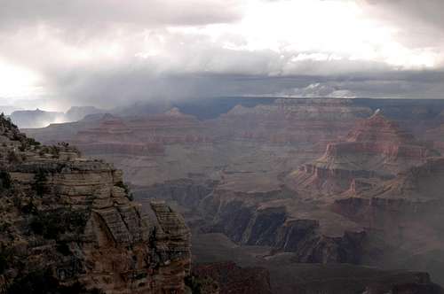 May Snow Squall on the North Rim