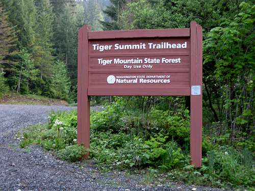 Tiger Summit Trailhead