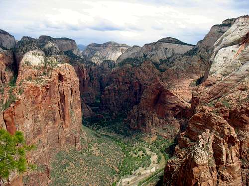 View north of Zion Canyon