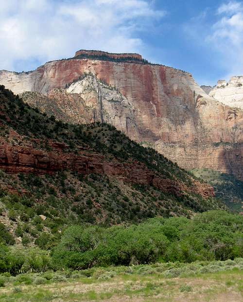 West Temple from Zion Museum