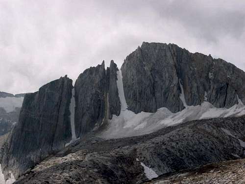 The north face of North Peak...