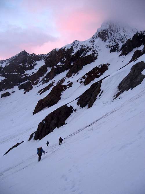 Climbers on Reid Glacier