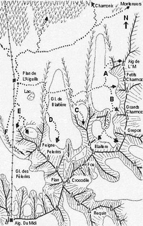 Map of the Chamonix Aiguilles...