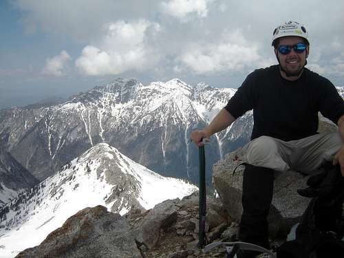 Scott Wesemann on the summit