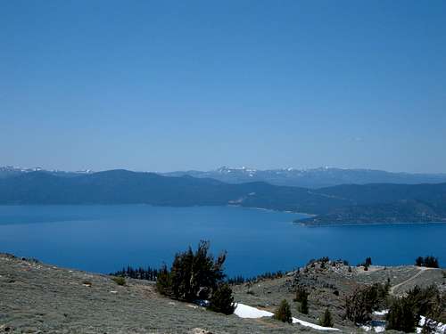 Lake Tahoe from near the summit of Snow Valley Peak