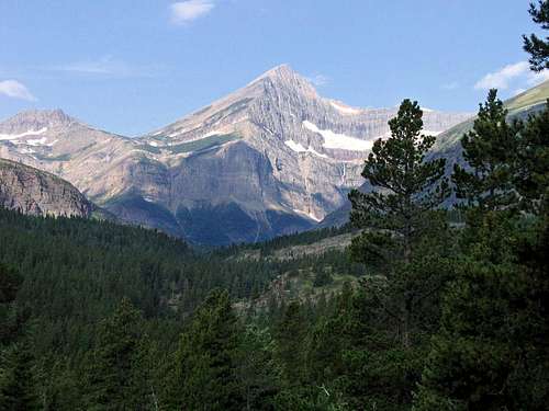 Swiftcurrent Mountain, head on...