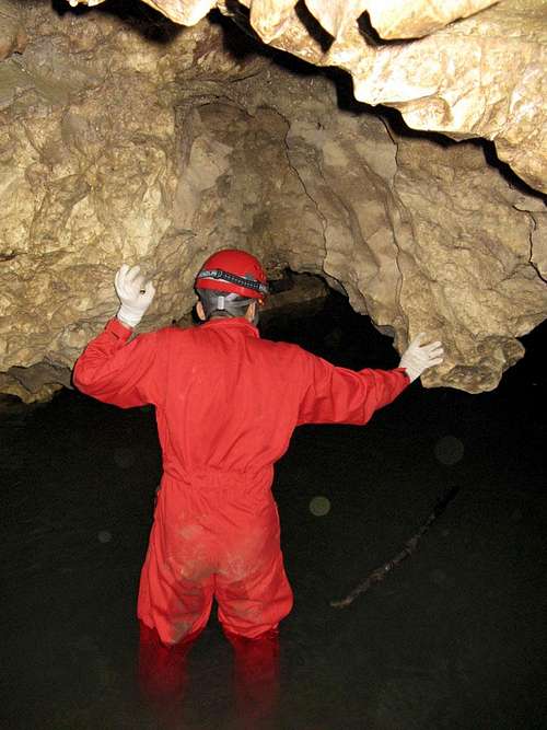 Me inside Daniyal Cave