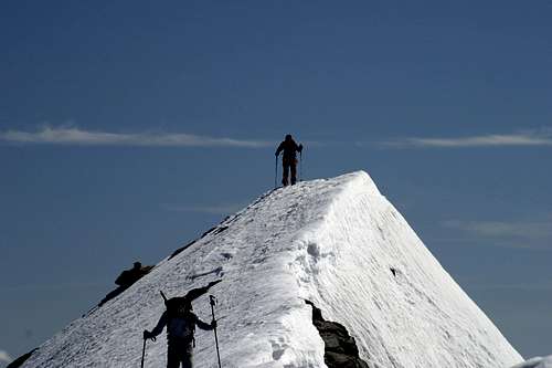 Summit of Pizzo Tambo 3279m