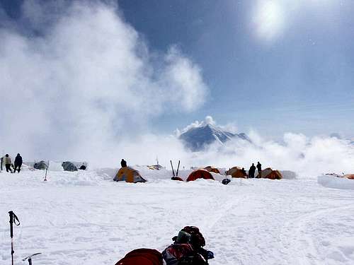 14000 Camp w/ Foraker in Background