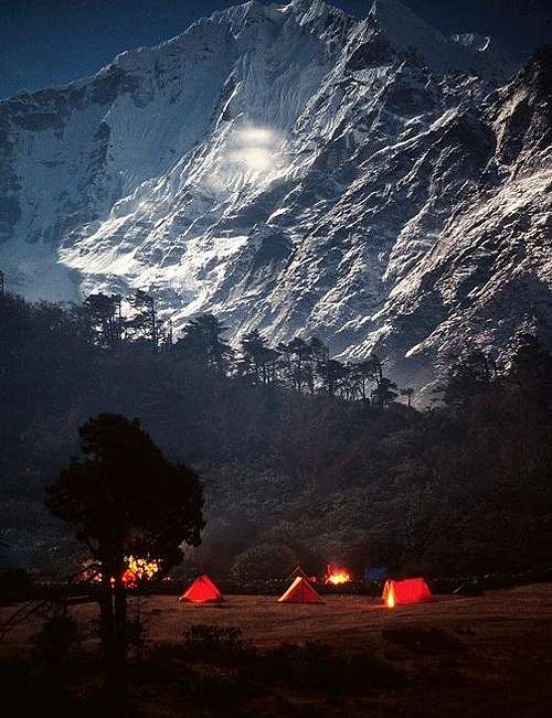 Our camp at Tengboche,...