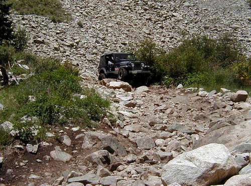 The old 4x4 road up to Lake...