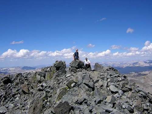 The summit of Mt. Maclure on...