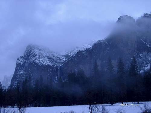 Winter storm in Yosemite