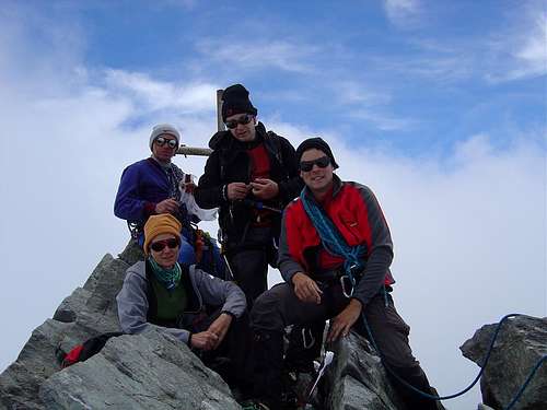 Summit of Lagginhorn 4010m