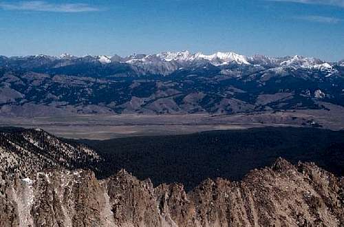 Looking across the Sawtooth...