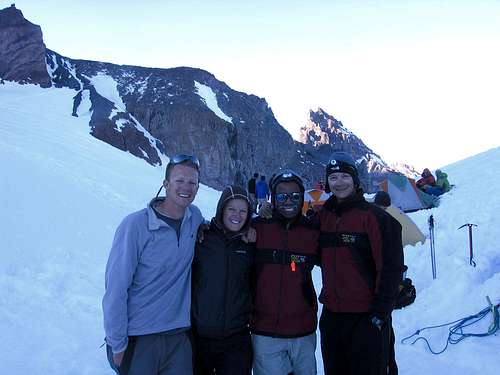 Dan, his sister, Marlon and Adam