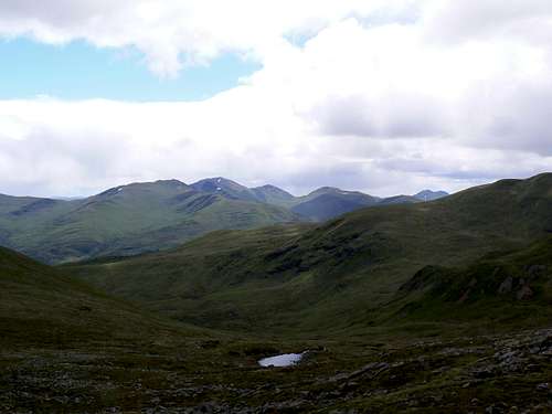 South towards the Lawers Range