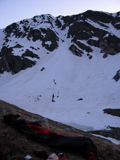 Bivouacing right below Dead Dog