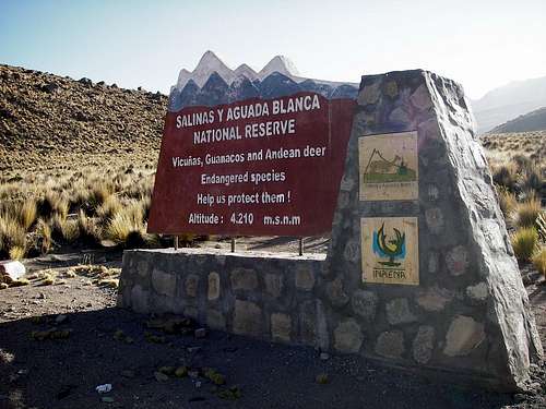 National Reserve Sign