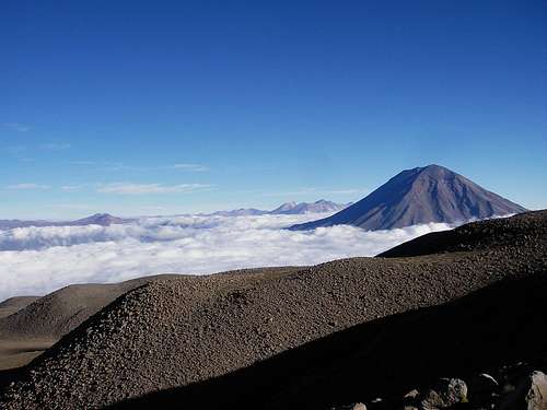 El Misti In the Clouds