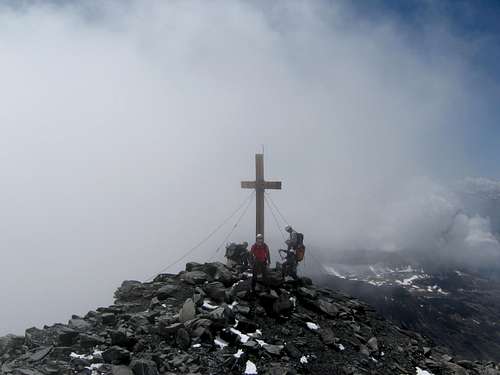 Summit cross Balmhorn 3698m