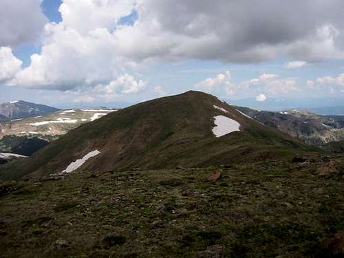 Vasquez Peak's shadowy summit...