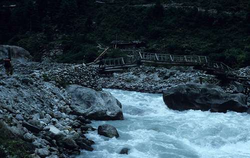 Bridge over the Dodh Kosi River