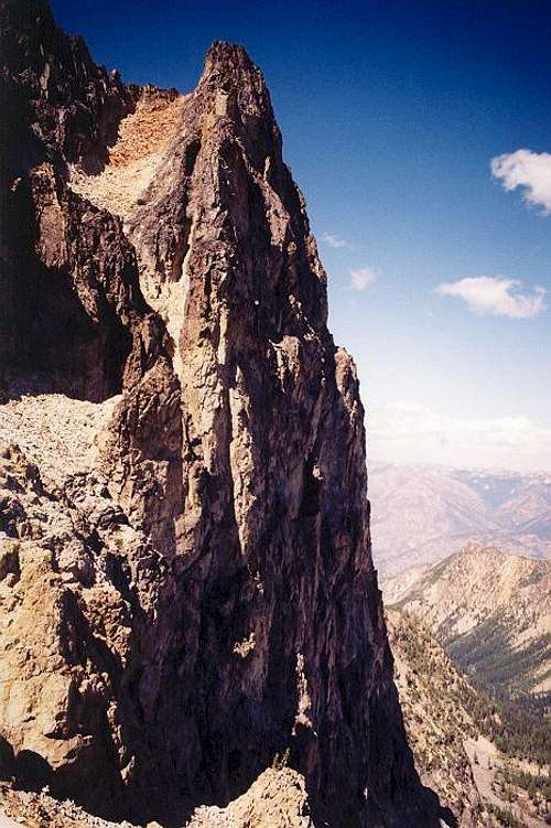 A view of the upper East Face...