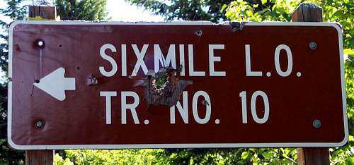 Six Mile Trailhead