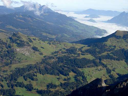 View from Brienzer Rothorn 2350m