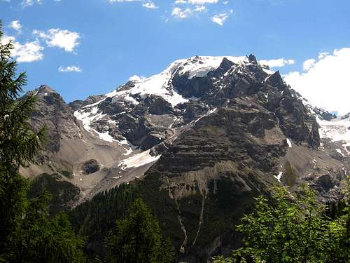 Ortler seen from Trafoi valley.