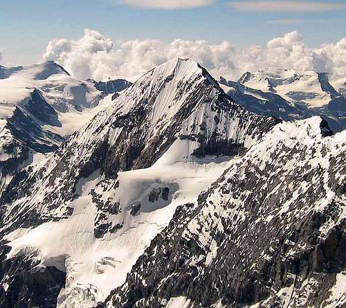 Gran Zebrù seen from the summit of Ortler.