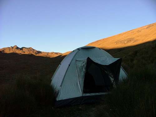 Inca Trail Camping Site, Ecuador.