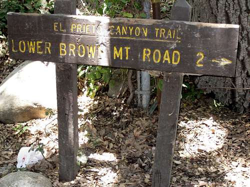 Beginning of El Prieto Canyon Trail