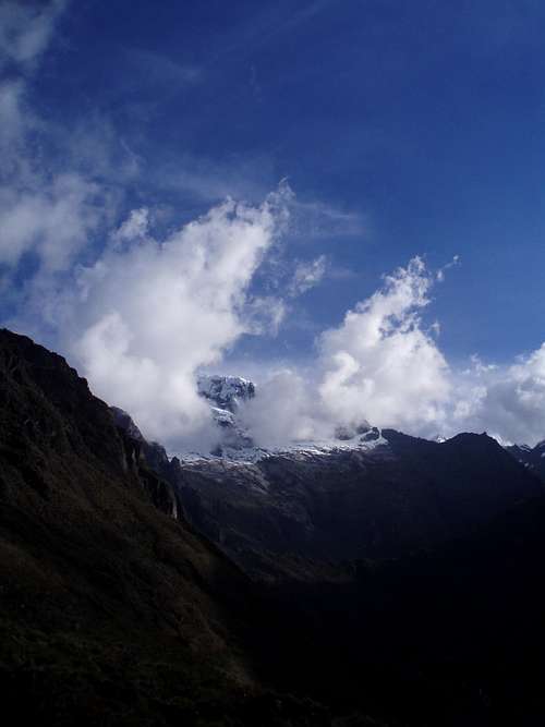 pico norte of the ilampu massive