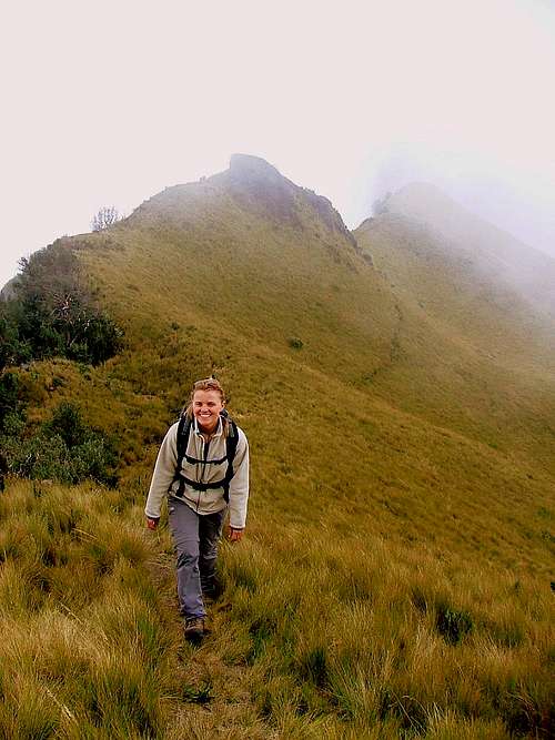 Heading up to the summit. Pasochoa, Ecuador.