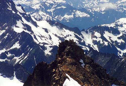 Sahale Peak's summit as seen...