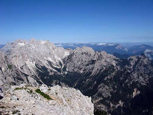 View from Ojstrica summit