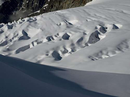 Fresh Snow on the Glacier Blanc, Parc National Des Ecrins,Alps