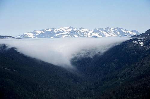 Monte Cristo Peaks from Poet's Ridge