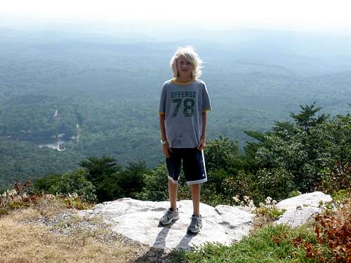 On a ledge at Cheaha