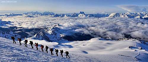 Climbing Elbrus...