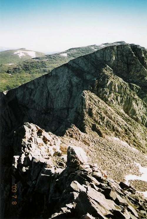 The Sawtooth Ridge as viewed...