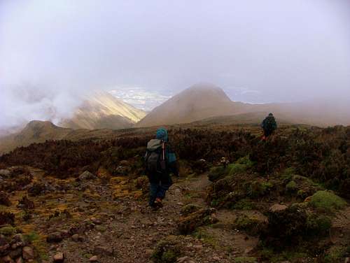 Climbing Ecuador's 11th highest.