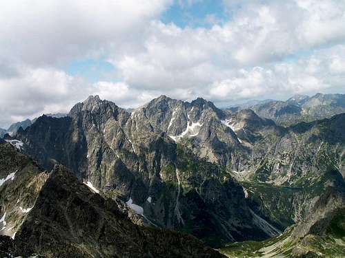 High Tatras from Východná Vysoká